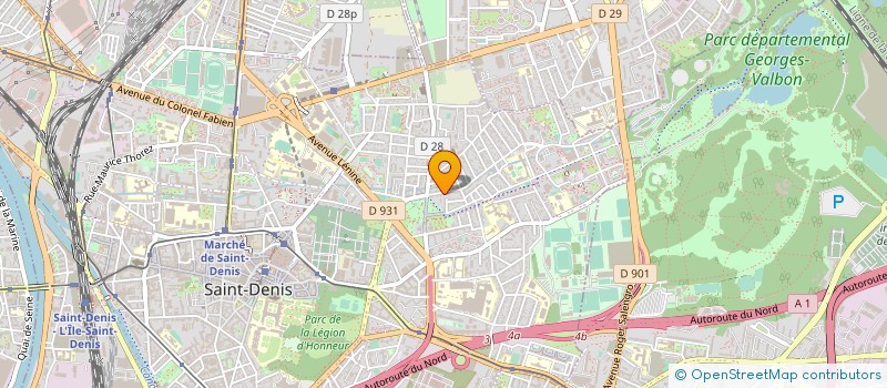 localisation de l'entreprise ACTION PRODUCTION à SAINT-DENIS