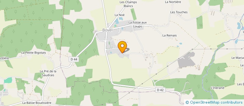 localisation de l'entreprise ACTION PROMOTION COMMUNICATION PUBLICITE  LA CHAPELLE BOUEXIC