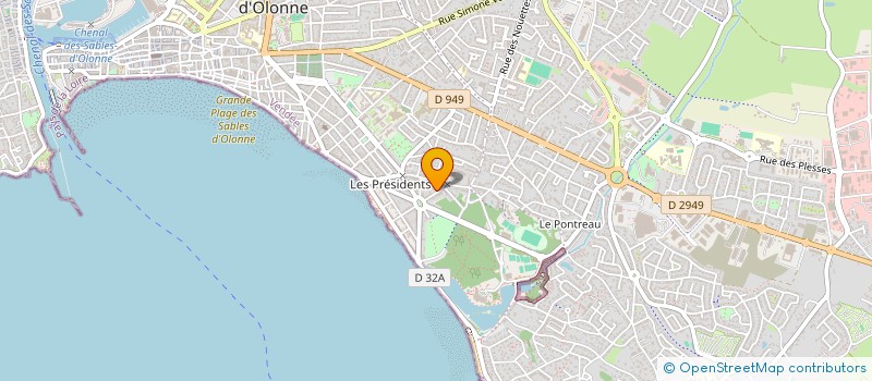 localisation de l'entreprise ACTION PROPRETE INDUSTRIELLE  LES SABLES D'OLONNE