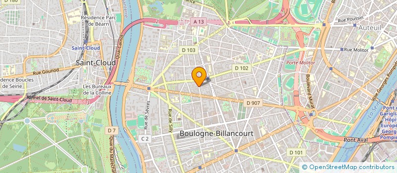 localisation de l'entreprise ACTION PSYCHO-SOCIO EDUCATIVE ET HUMANITAIRE à BOULOGNE-BILLANCOURT
