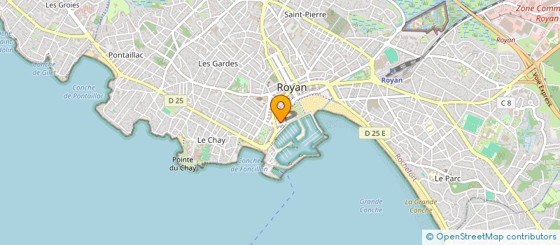 localisation de l'entreprise ACTION PUB à ROYAN