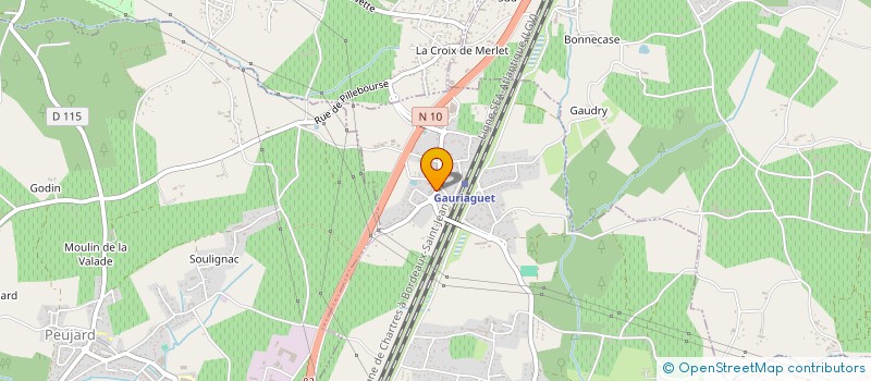localisation de l'entreprise ACTION PUB à GAURIAGUET