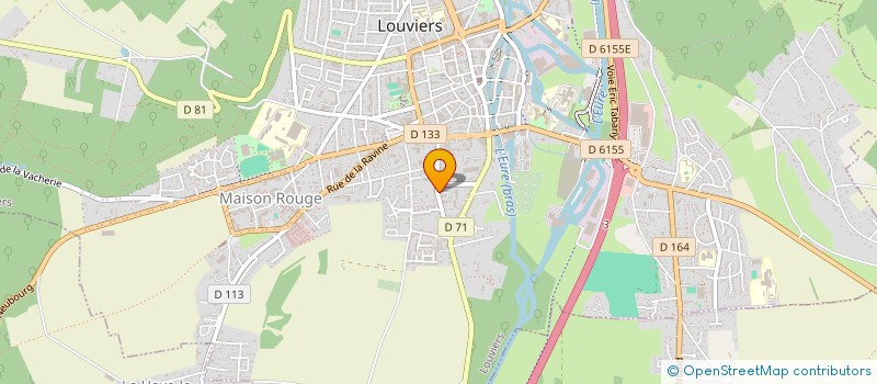 localisation de l'entreprise ACTION PUBLICITE.COMMUNICATION  LOUVIERS