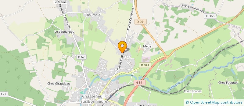 localisation de l'entreprise ACTION QUAD à CHASSENEUIL-SUR-BONNIEURE