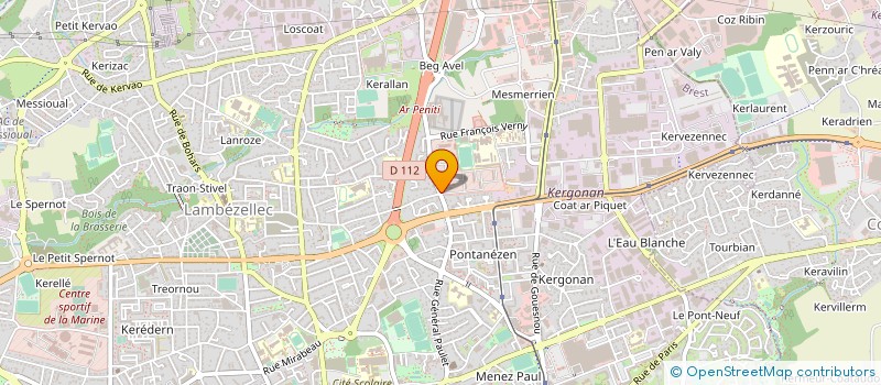 localisation de l'entreprise ACTION REFLEXION EN BRETAGNE à BREST
