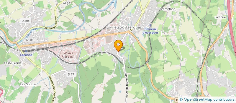 localisation de l'entreprise ACTION SALES  CIVRIEUX-D'AZERGUES