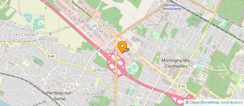 localisation de l'entreprise ACTION SANTE à HERBLAY-SUR-SEINE