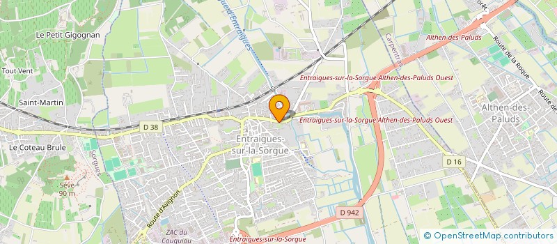 localisation de l'entreprise ACTION SANTE ENTRAIGUES ET TELEMEDECINE  ENTRAIGUES-SUR-LA-SORGUE