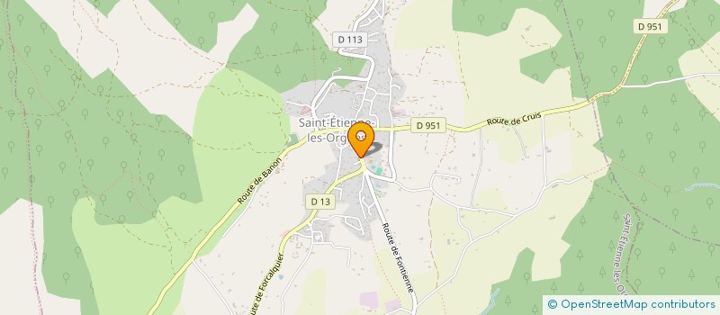localisation de l'entreprise ACTION SANTE LURE à SAINT-ETIENNE-LES-ORGUES
