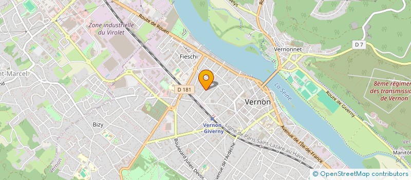 localisation de l'entreprise ACTION SANTE PSYCHOLOGIQUE à VERNON