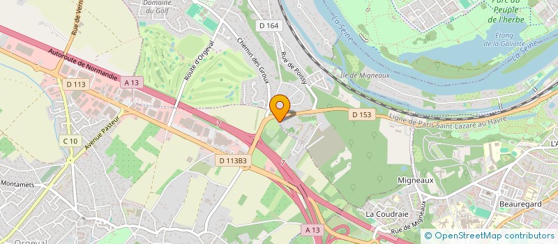 localisation de l'entreprise ACTION SECURITE AUDITS ET CONSEILS à VILLENNES-SUR-SEINE