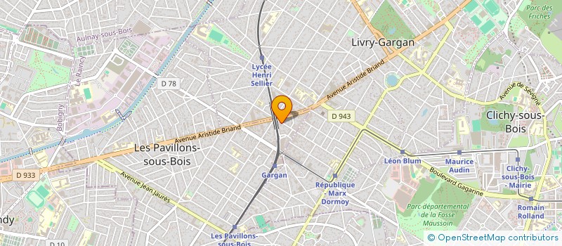 localisation de l'entreprise ACTION SECURITE PROTECTION SARL  LES PAVILLONS-SOUS-BOIS