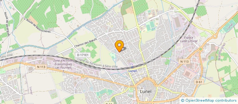 localisation de l'entreprise ACTION SECURITE ROUTIERE à LUNEL