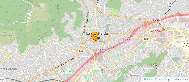 localisation de l'entreprise ACTION SERVICE à LA VALETTE-DU-VAR