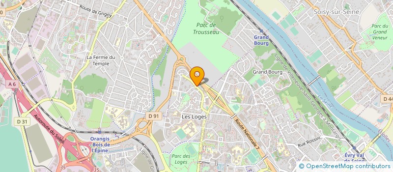 localisation de l'entreprise ACTION SERVICE à EVRY-COURCOURONNES