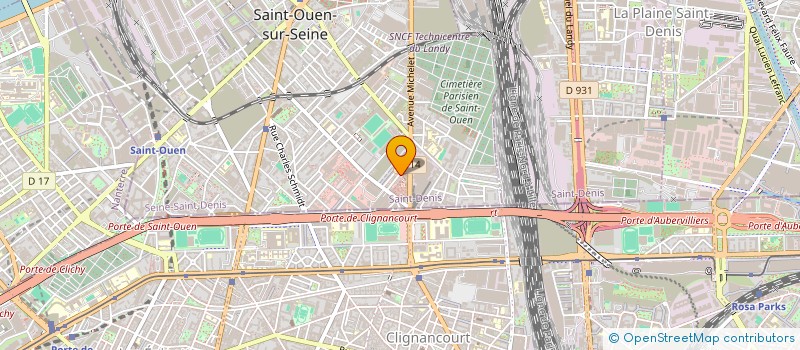 localisation de l'entreprise ACTION SERVICE NET PROPRETE à SAINT-OUEN-SUR-SEINE