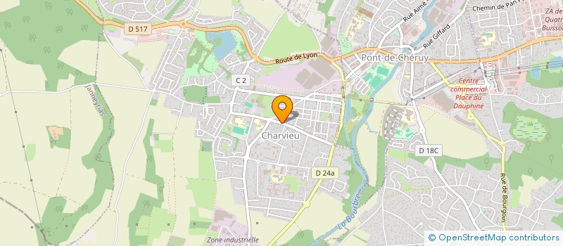 localisation de l'entreprise ACTION SERVICES  CHARVIEU-CHAVAGNEUX