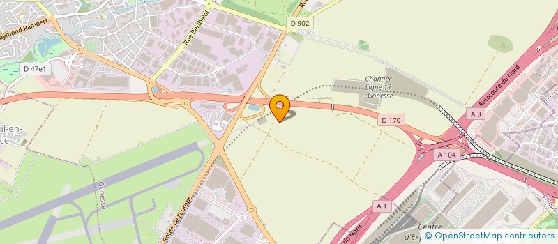 localisation de l'entreprise ACTION SERVICES DEMENAGEMENTS à GONESSE