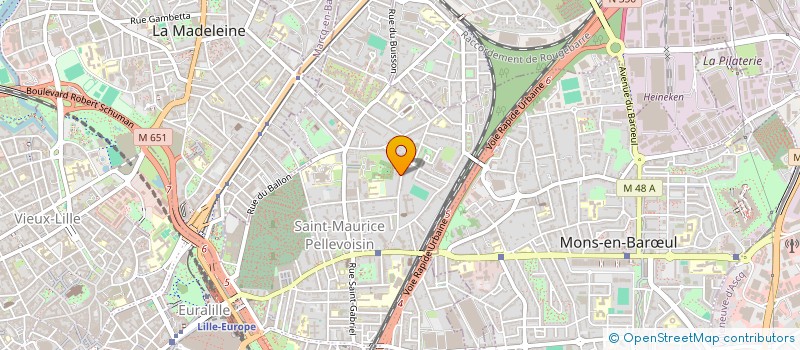 localisation de l'entreprise ACTION SERVICES ET DEVELOPPEMENT à LILLE