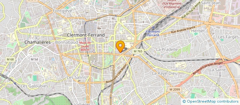 localisation de l'entreprise ACTION SOCIALE DU BATIMENT ET T P à COURNON-D'AUVERGNE