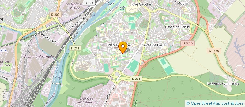 localisation de l'entreprise ACTION SOLIDAIRE POUR L'EDUCATION ET LA DECOUVERTE  CREIL