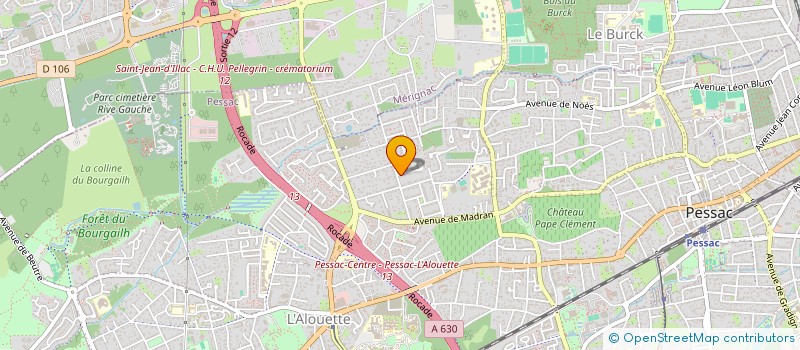 localisation de l'entreprise ACTION SOLIDAIRE POUR L'INTEGRATION DANS LA DIVERSITE à PESSAC