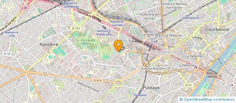 localisation de l'entreprise ACTION SOLIDARITE DEVELOPPEMENT  NANTERRE