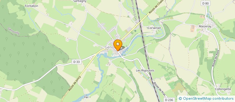 localisation de l'entreprise ACTION SOLIDARITE RURALE  GENOUILLY