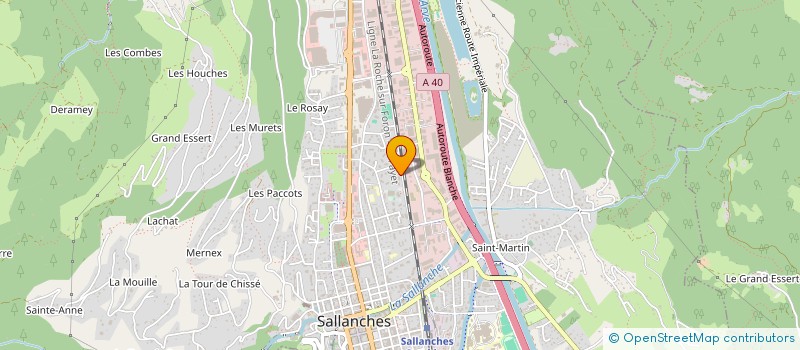 localisation de l'entreprise ACTION SOURIRE D ENFANT à SALLANCHES