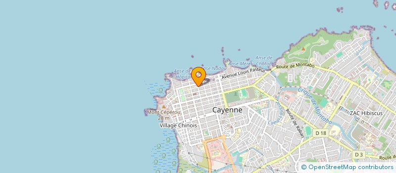 localisation de l'entreprise ACTION SOUTIEN APOSTOLIQUE  CAYENNE