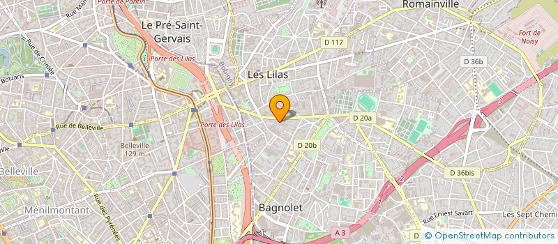 localisation de l'entreprise ACTION STUDIO à BAGNOLET
