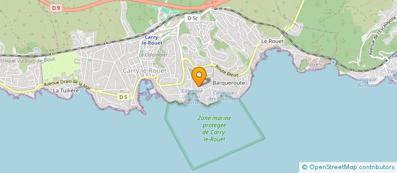 localisation de l'entreprise ACTION TEAM  CARRY-LE-ROUET