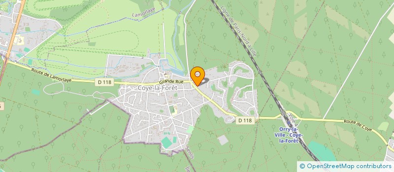 localisation de l'entreprise ACTION THERAPIES  COYE-LA-FORET