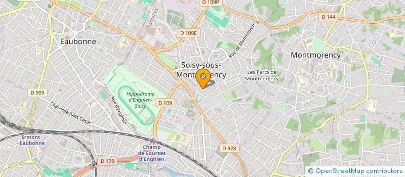 localisation de l'entreprise ACTION'TOP à SOISY-SOUS-MONTMORENCY