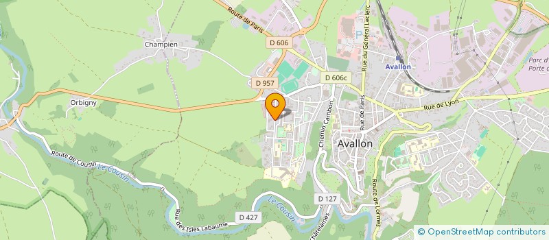localisation de l'entreprise ACTION TOURISME EN AVALLONNAIS à AVALLON