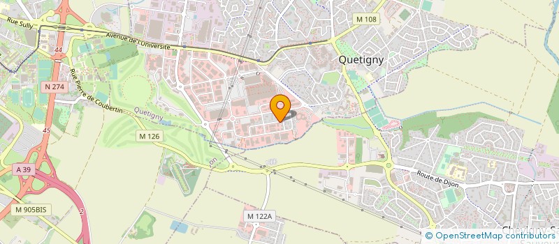 localisation de l'entreprise ACTION TP  QUETIGNY