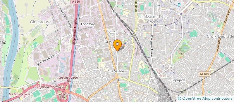localisation de l'entreprise ACTION TRANSAC  TOULOUSE