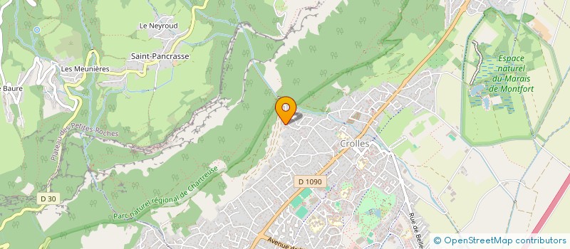 localisation de l'entreprise ACTION TRANSITION  CROLLES