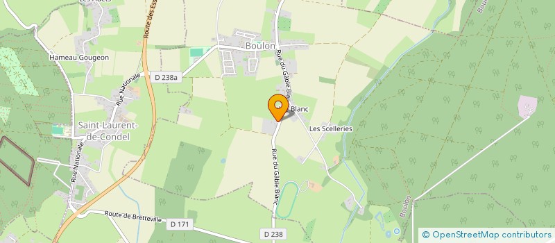 localisation de l'entreprise ACTION TRAVAUX IMMOBILIER 14  LE CASTELET
