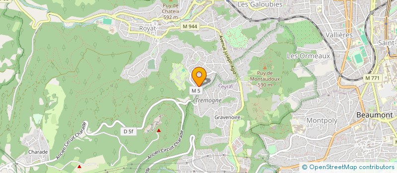 localisation de l'entreprise ACTION TRIO  ROYAT