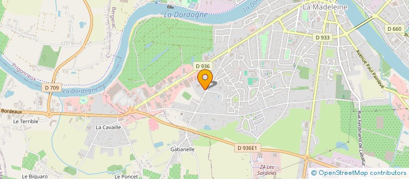 localisation de l'entreprise ACTION VACANCES JEUNES 24 à BERGERAC