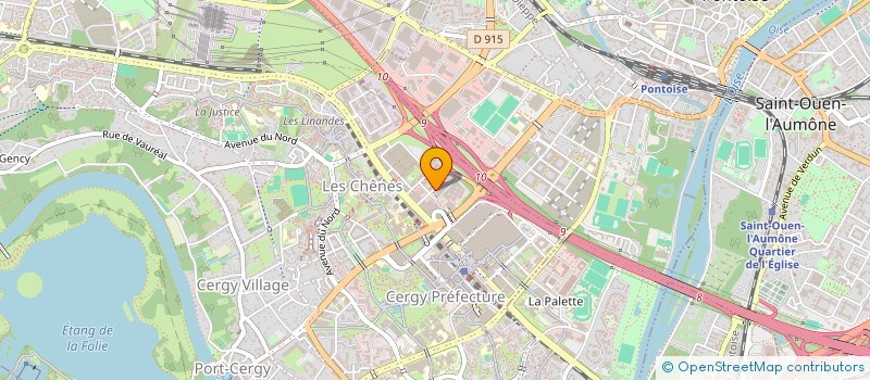 localisation de l'entreprise ACTION VALORISATION TECH ENSEIGNEMENT à CERGY