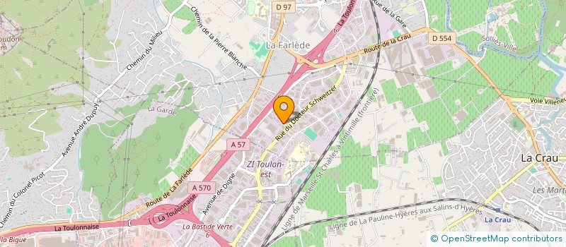 localisation de l'entreprise ACTION-VENTE-SERVICES  LA FARLEDE