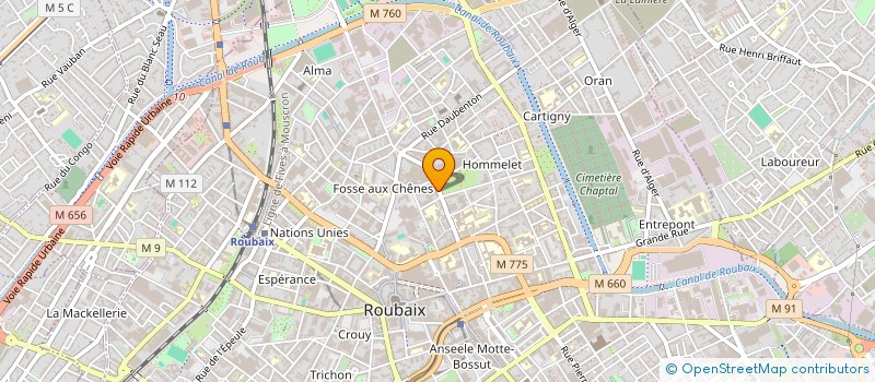 localisation de l'entreprise ACTION-VENTE-SERVICES MENAGER à ROUBAIX