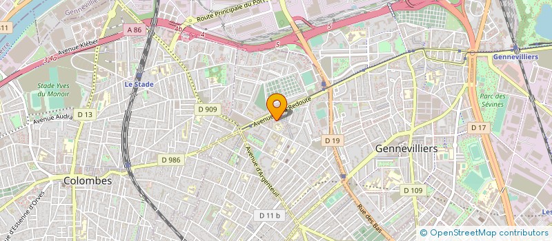 localisation de l'entreprise ACTION VISUAL INTERNATIONAL  ASNIERES-SUR-SEINE