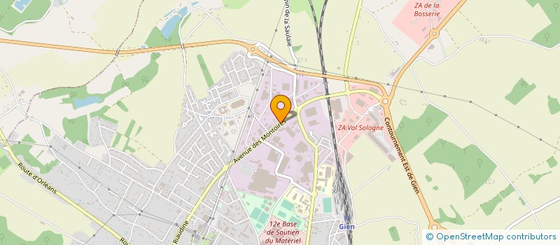 localisation de l'entreprise ACTION2MAINTENANCE à GIEN