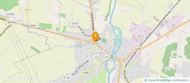 localisation de l'entreprise ACTIONELEC  SAINT-POURCAIN-SUR-SIOULE