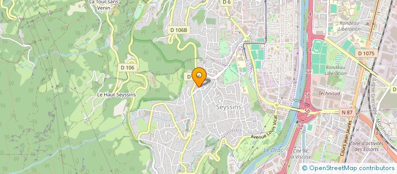 localisation de l'entreprise ACTIONNAIRES POUR LE CLIMAT - OBSERVATOIRE FINANCE CLIMAT BIODIVERSITE à SEYSSINS