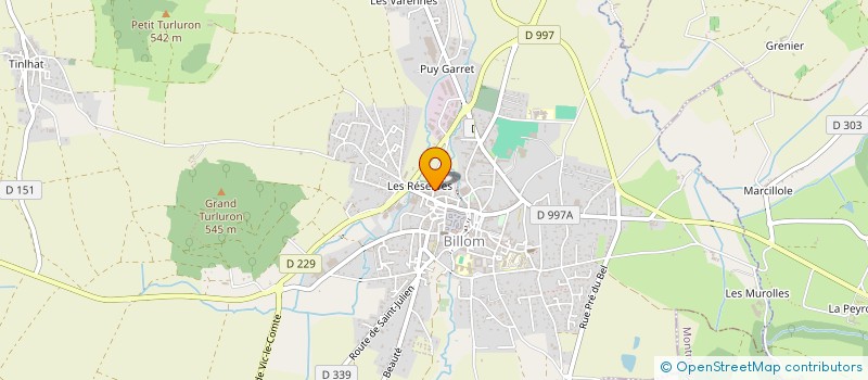 localisation de l'entreprise ACTIONNE-TOI  BILLOM