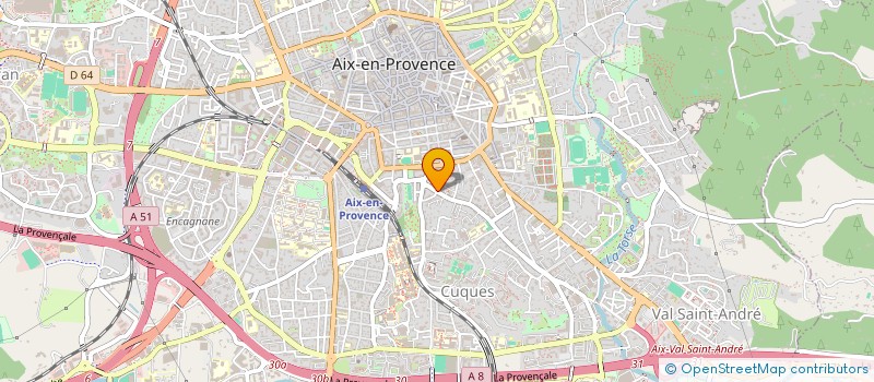 localisation de l'entreprise ACTIONS 3 D à AIX-EN-PROVENCE